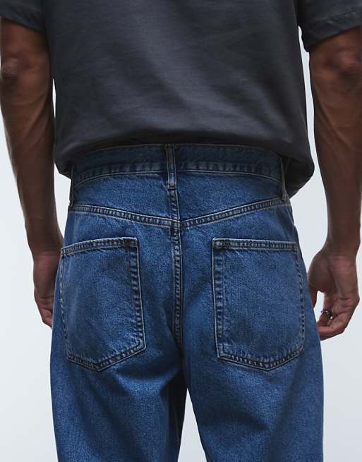 DESIGN Classic Rigid Fit Jeans In Indigo