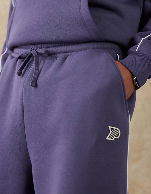 DESIGN Co-ord Basketball Shorts With Sporty Rubberised Print In Navy