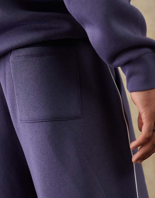 DESIGN Co-ord Basketball Shorts With Sporty Rubberised Print In Navy