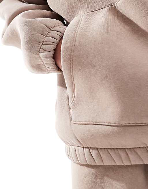 DESIGN Co-ord Extreme Oversized Hoodie In Washed Beige