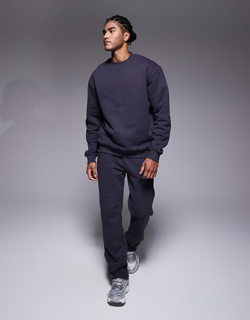 DESIGN Co-ord Heavyweight Jogger In 400gsm Charcoal
