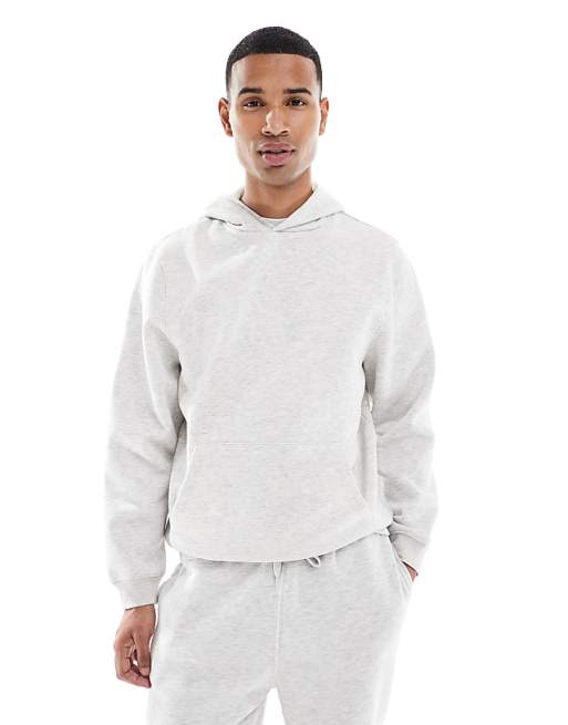 DESIGN co-ord hoodie in light grey
