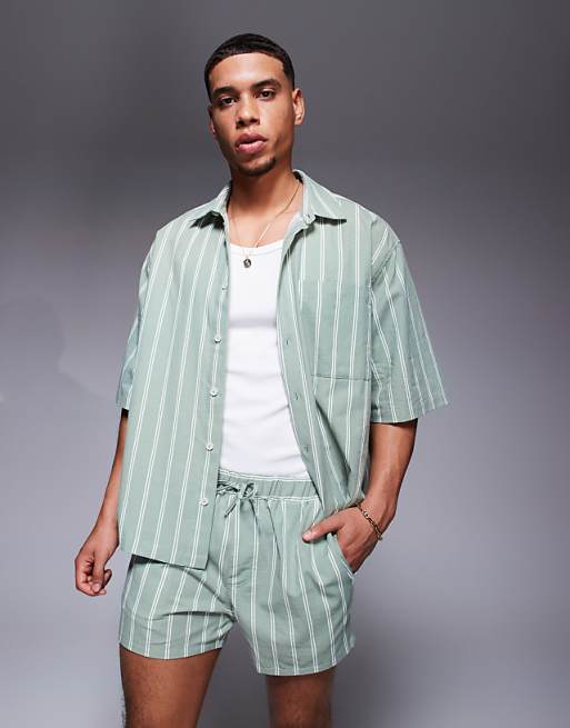 DESIGN co-ord in green stripe