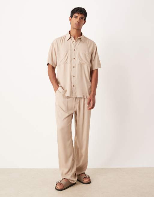 DESIGN Co-ord In Relaxed Fit In Stone