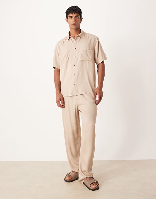DESIGN co-ord in relaxed fit in stone