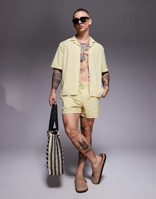 DESIGN co-ord in seersucker in green