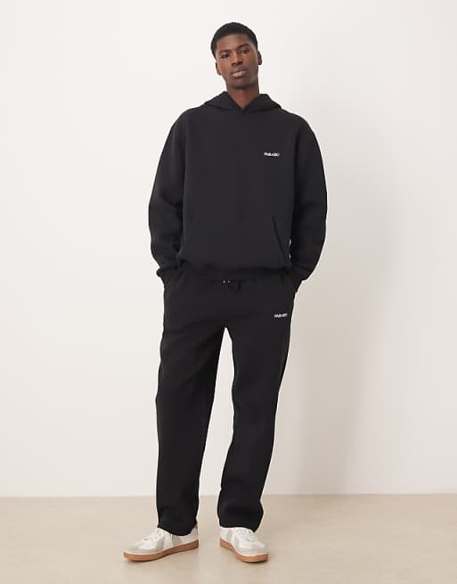 DESIGN Co-ord Oversized Jogger With Print In Black
