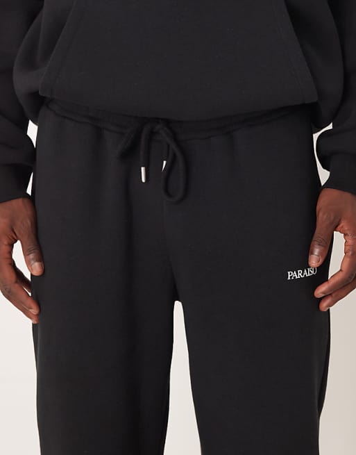 DESIGN Co-ord Oversized Jogger With Print In Black