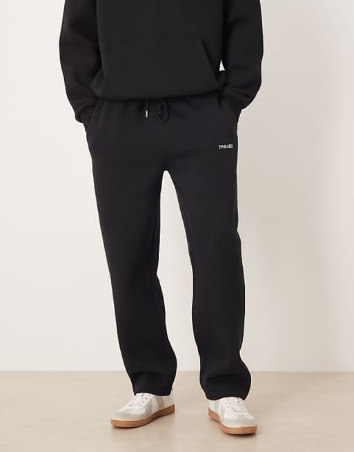 DESIGN Co-ord Oversized Jogger With Print In Black