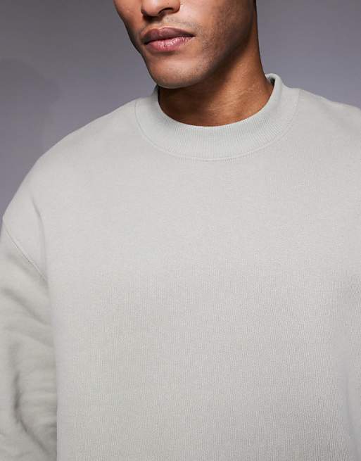 DESIGN Co-ord Premium Heavyweight Oversized Sweatshirt 400gsms In Sage Green