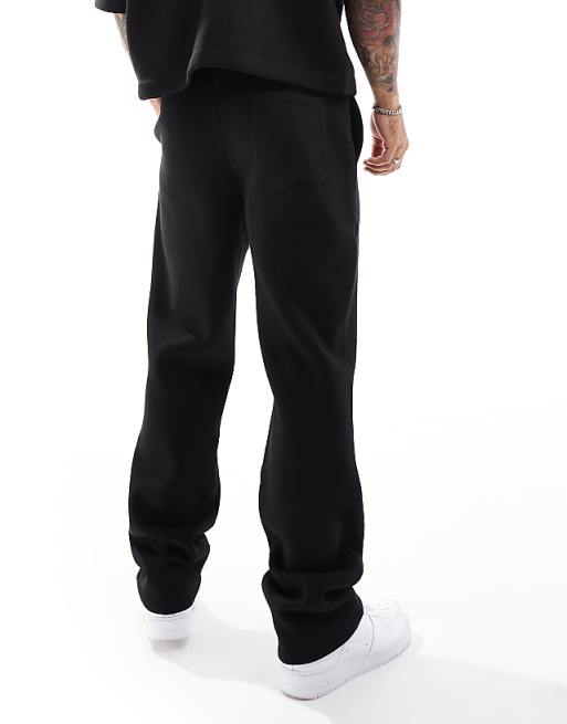 DESIGN Co-ord Straight Leg Jogger In Black - BLACK