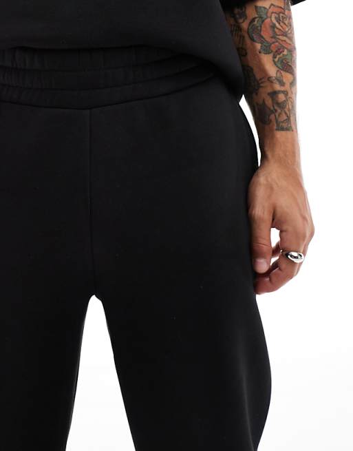 DESIGN Co-ord Straight Leg Jogger In Black - BLACK
