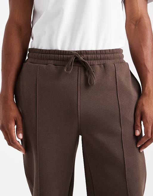 DESIGN Co-ord Straight Leg Jogger In Brown