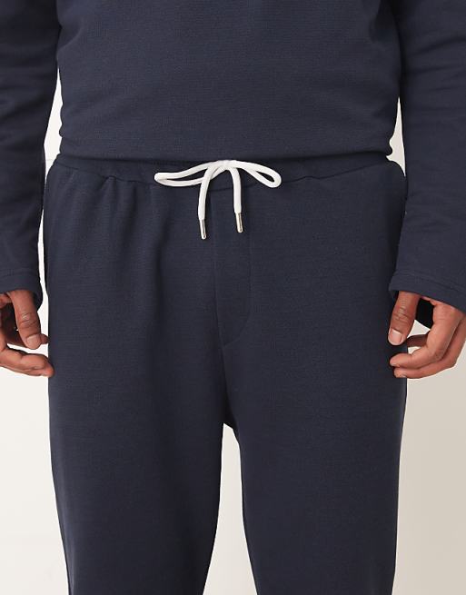 DESIGN Co-ord Tapered Fit Pique Jogger In Navy