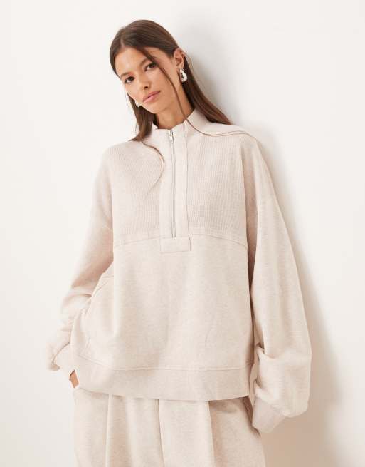 DESIGN Co-ord With Waffle Panel Detail In Oatmeal - BEIGE