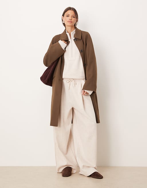 DESIGN co-ord with waffle panel detail in oatmeal - BEIGE