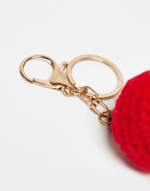 DESIGN Crochet Apple Bag Charm