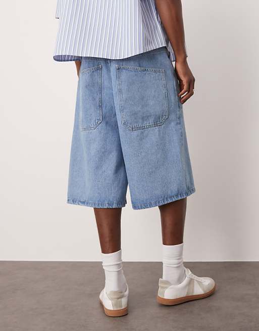 DESIGN Denim Jort In Mid Wash