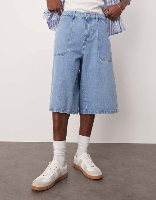 DESIGN Denim Jort In Mid Wash