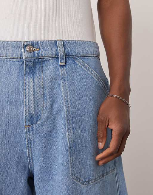 DESIGN Denim Jort In Mid Wash