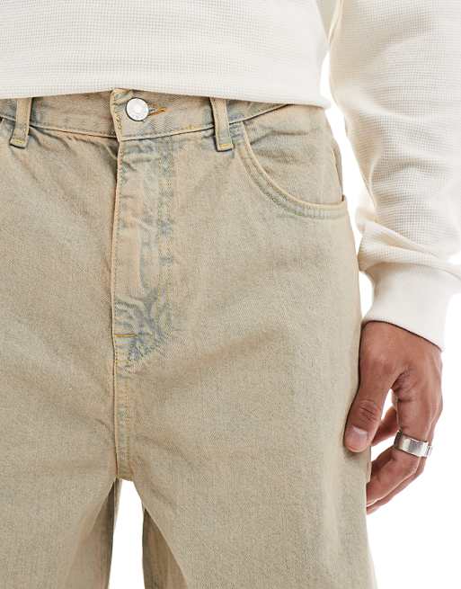 DESIGN Denim Jorts In Bleach Wash