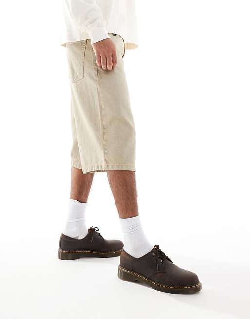 DESIGN Denim Jorts In Bleach Wash