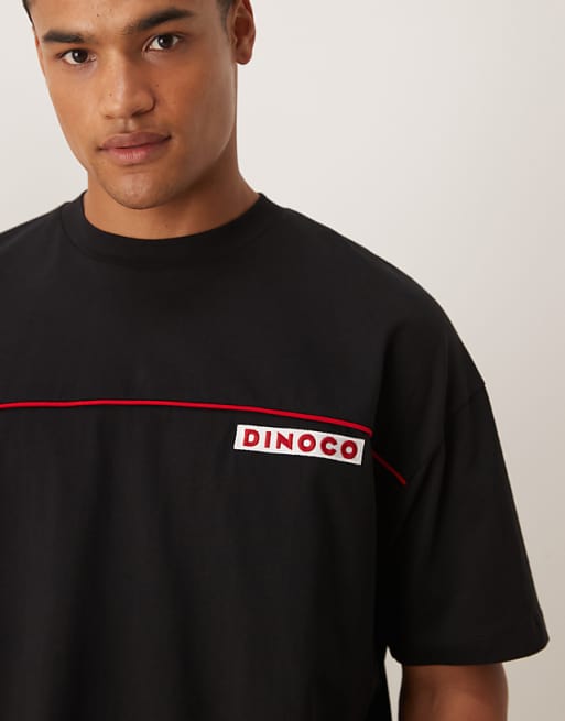 DESIGN Disney Pixar Unisex Oversized T-shirt With Cars Dinoco Prints In Black