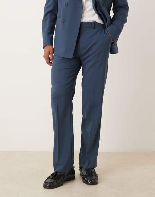 DESIGN Double Breasted Regular Suit Fit Navy