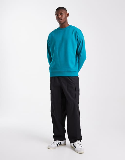 DESIGN Essential Relaxed Sweatshirt In Blue