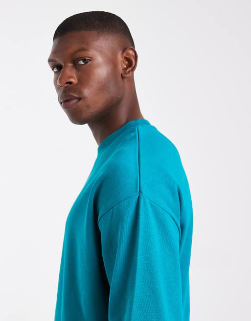 DESIGN Essential Relaxed Sweatshirt In Blue