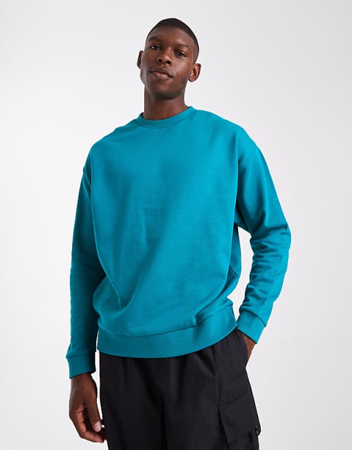 DESIGN Essential Relaxed Sweatshirt In Blue