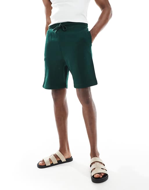 DESIGN Essential Slim Short In Dark Green