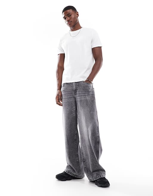 DESIGN Essentials 2 Pack Crew Neck T-shirts In Black And White