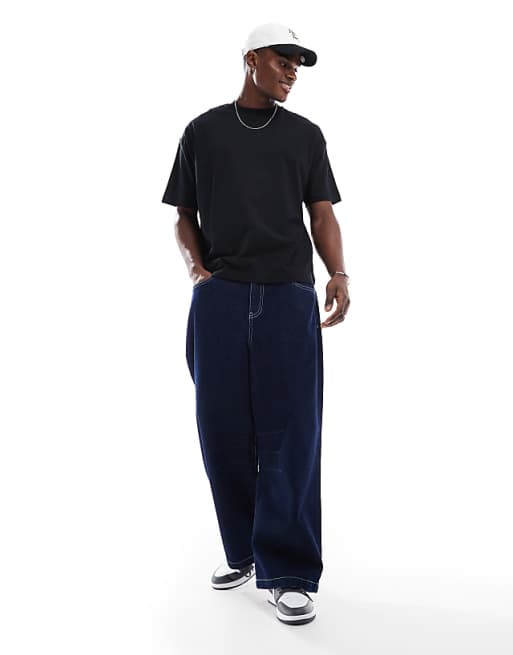 DESIGN Essentials 2 Pack Oversized T-shirts In Black