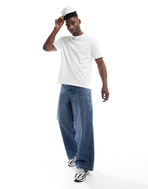 DESIGN Essentials 2 Pack Relaxed Crew Neck T-shirts In White