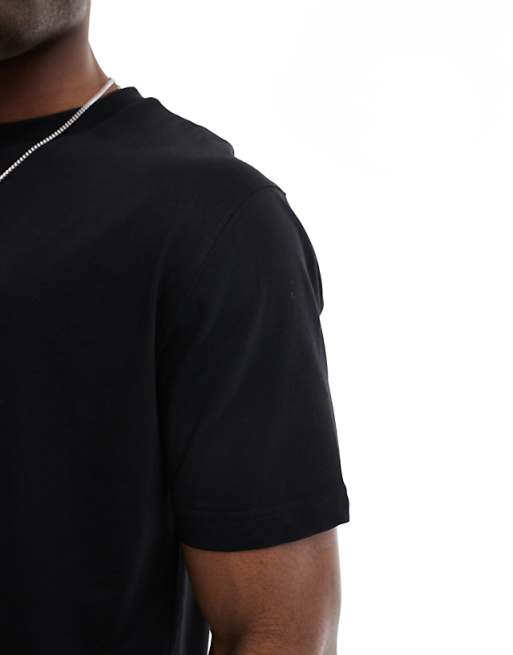 DESIGN Essentials 2 Pack Relaxed Crew Neck T-shirts In Black