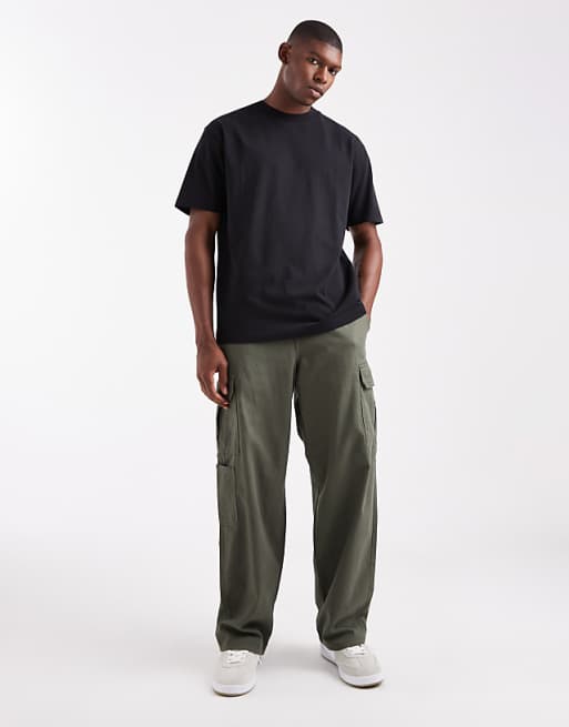 DESIGN Essentials 2 Pack Relaxed Crew Neck T-shirts In Black And White