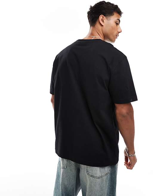 DESIGN Essentials 2 Pack Relaxed T-shirts In Black & Stone
