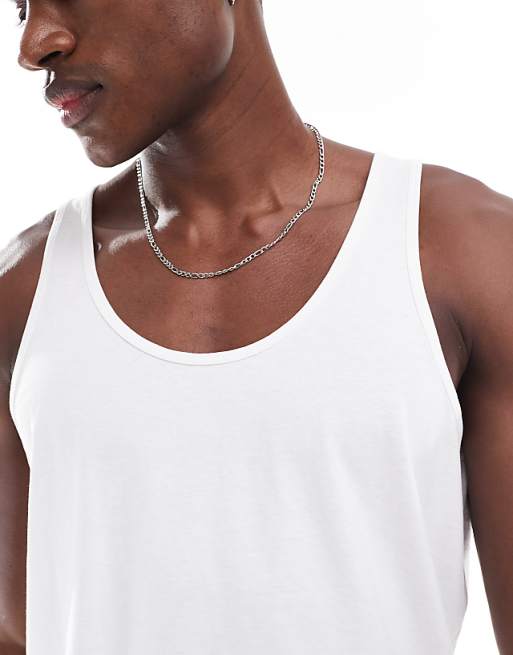 DESIGN Essentials 2 Pack Vests In Black And White