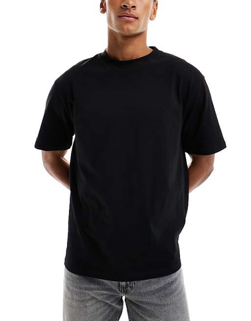 DESIGN Essentials 3 Pack Relaxed Crew Neck T-shirts In Black