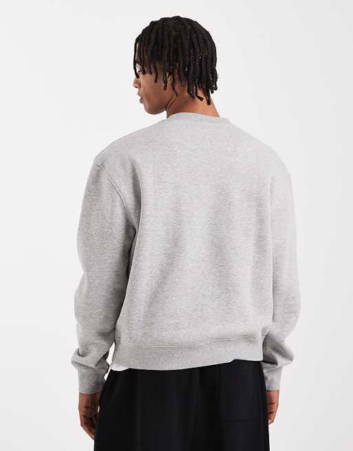 DESIGN Essentials Boxy Relaxed Sweatshirt In Grey