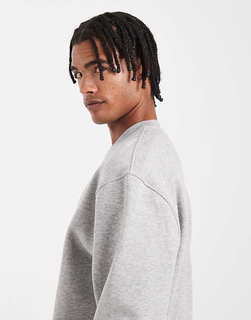 DESIGN Essentials Boxy Relaxed Sweatshirt In Grey