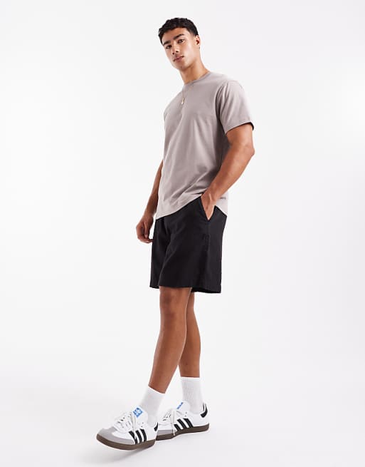 DESIGN Essentials Crew Neck T-shirt In Brown