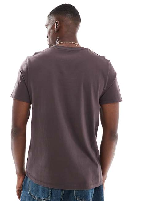 DESIGN Essentials Crew Neck T-shirt In Dark Brown