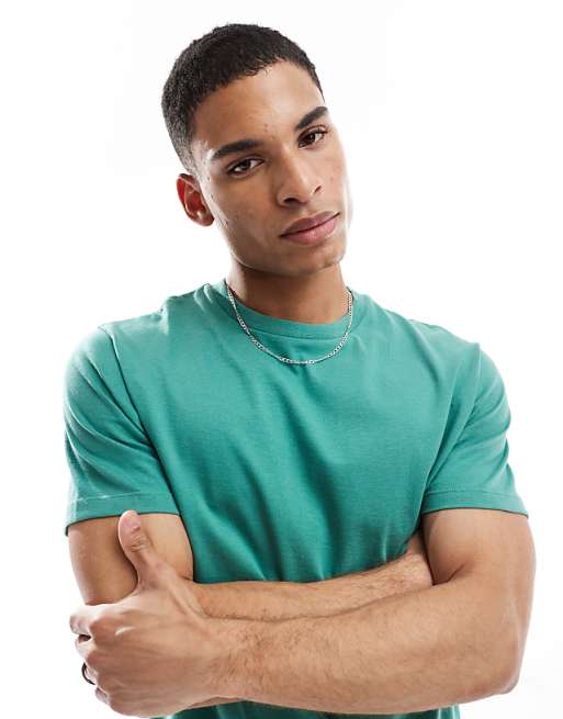 DESIGN Essentials Crew Neck T-shirt In Green