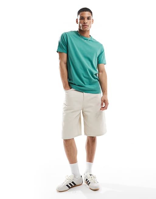 DESIGN Essentials Crew Neck T-shirt In Green
