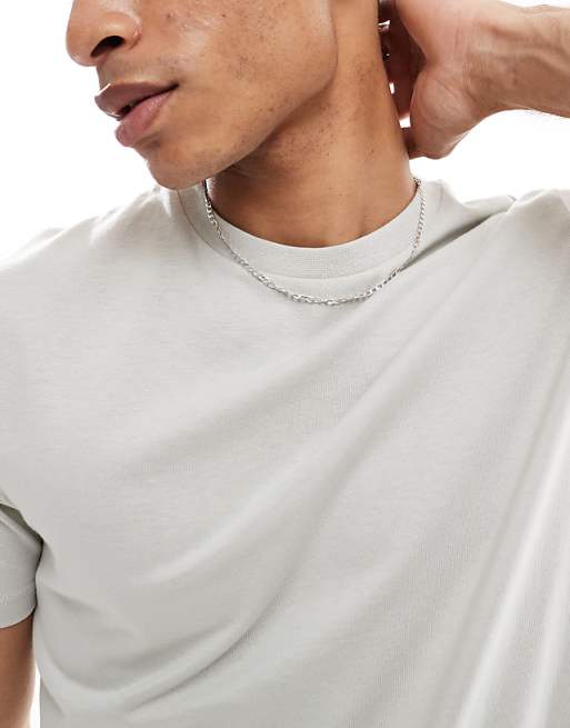 DESIGN Essentials Crew Neck T-shirt In Grey