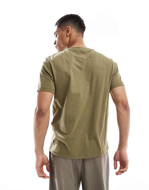 DESIGN Essentials Crew Neck T-shirt In Khaki