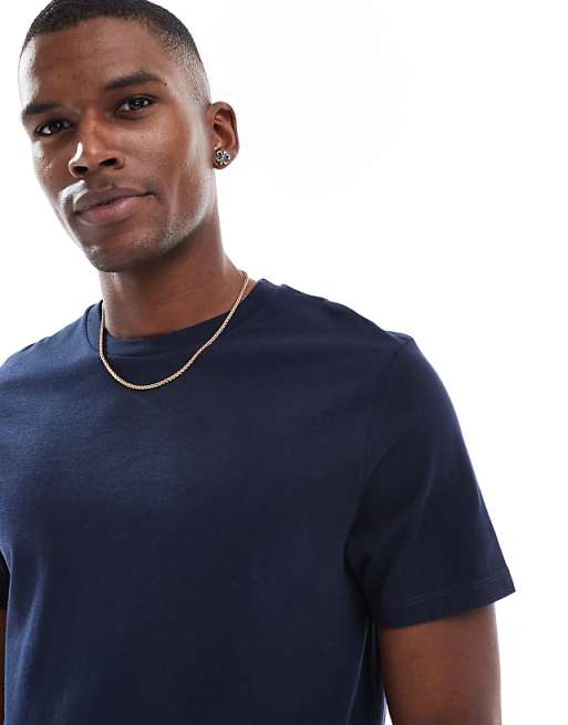 DESIGN Essentials Crew Neck T-shirt In Sky Captain