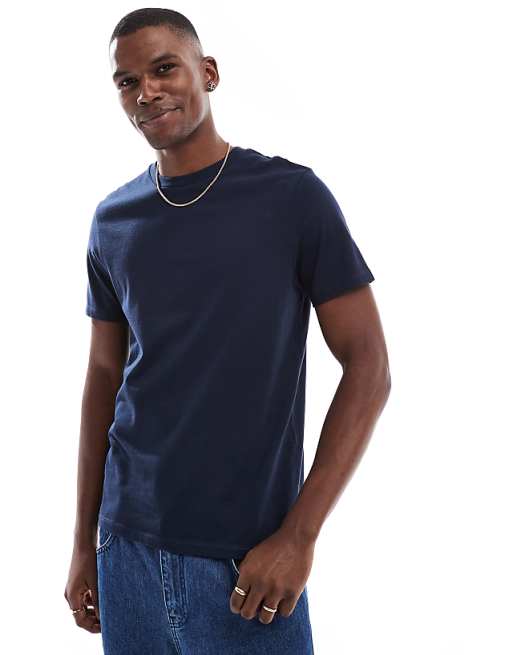 DESIGN Essentials crew neck t-shirt in sky captain